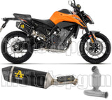 Échappement Sans Homologation Sonore Race-Tech Aluminium Noir Embout Carby - Arrow Special Parts Compatible Avec Ktm 790 Duke (2025-2026)
