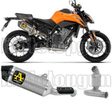 Échappement Sans Homologation Sonore Race-Tech Titanium Embout Carby - Arrow Special Parts Compatible Avec Ktm 790 Duke (2025-2026)
