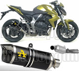 Système D'Échappement Non Catalysé Et Homologué Au Niveau Sonore Thunder Aluminium Noir Carbon - Arrow Special Parts Compatible Avec Honda Cb 1000 R (2008-2017)