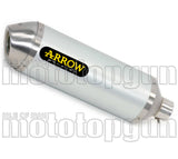 Catalytic Exhaust Tip With Sound Certification Race-Tech Aluminium Stainless Steel - Arrow Special Parts Compatible With Husqvarna 701 Supermoto (2021-2024)