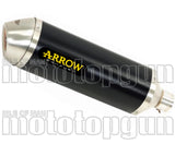 Système D'Échappement Catalytique Avec Homologation Acoustique Race-Tech Aluminium Noir Acier - Arrow Special Parts Compatible Avec Ktm 690 Smc R (2019-2024)
