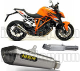 Système D'Échappement Catalytique Avec Homologation Acoustique X-Kone Nichrom Carbon - Arrow Special Parts Compatible Avec Ktm 1290 Superduke R (2014-2016)