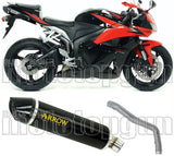 Système D'Échappement Non Catalysé Et Homologué Au Niveau Sonore Indy-Race Aluminium Noir Carbon - Arrow Special Parts Compatible Avec Honda Cbr 600 Rr (2009-2012)