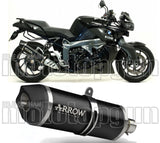 Système D'Échappement Non Catalysé Et Homologué Au Niveau Sonore Maxi Race-Tech Aluminium Noir Carbon - Arrow Special Parts Compatible Avec Bmw K 1300 R (2009-2016)