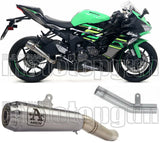 Système D'Échappement Non Catalysé Et Homologué Au Niveau Sonore Pro-Race Nichrom Acier - Arrow Special Parts Compatible Avec Kawasaki Zx 6R 636 (2019-2020)