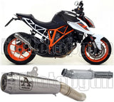 Système D'Échappement Non Catalysé Et Homologué Au Niveau Sonore Pro-Race Nichrom Acier - Arrow Special Parts Compatible Avec Ktm Duke 1290 (2017-2019)