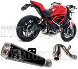 Système D'Échappement Non Catalysé Et Homologué Au Niveau Sonore Pro-Race Nichrom Noir Acier - Arrow Special Parts Compatible Avec Ducati Monster 797 (2017-2018)