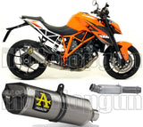 Système D'Échappement Non Catalysé Et Homologué Au Niveau Sonore Race-Tech Titanium Carbon - Arrow Special Parts Compatible Avec Ktm Duke 1290 (2017-2019)