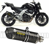 Système D'Échappement Homologué Au Niveau Sonore Race-Tech Carbon Carbon - Arrow Special Parts Compatible Avec Kawasaki Z 750 (2007-2014)