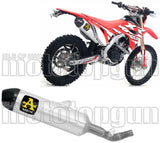 Système D'Échappement Homologué Au Niveau Sonore Race-Tech Aluminium Carbon - Arrow Special Parts Compatible Avec Honda Crf 450 L (2019-2020)