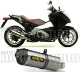 Système D'Échappement Non Catalysé Et Homologué Au Niveau Sonore Race-Tech Aluminium Carbon - Arrow Special Parts Compatible Avec Honda Nc 700 X (2012-2013)