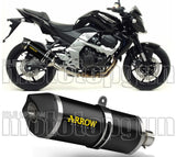 Système D'Échappement Homologué Au Niveau Sonore Race-Tech Aluminium Noir Carbon - Arrow Special Parts Compatible Avec Kawasaki Z 750 R (2011-2014)