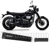 Système D'Échappement Non Catalysé Et Homologué Au Niveau Sonore Rebel Aluminium Noir Aluminium Noir - Arrow Special Parts Compatible Avec Yamaha Scr 950 (2017-2020)