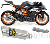 Système D'Échappement Non Catalysé Et Homologué Au Niveau Sonore Thunder Aluminium Acier - Arrow Special Parts Compatible Avec Ktm Rc 390 (2017-2020)