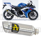 Système D'Échappement Homologué Au Niveau Sonore Thunder Aluminium Acier - Arrow Special Parts Compatible Avec Suzuki Gsx-R 750 Ie (2006-2007)