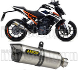 Système D'Échappement Non Catalysé Et Homologué Au Niveau Sonore Thunder Titanium Carbon - Arrow Special Parts Compatible Avec Ktm 390 Duke (2017-2020)