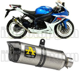 Système D'Échappement Homologué Au Niveau Sonore Thunder Aluminium Carbon - Arrow Special Parts Compatible Avec Suzuki Gsx-R 750 Ie (2011-2016)