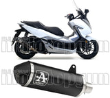 Système D'Échappement Non Catalysé Et Homologué Au Niveau Sonore Urban Aluminium Noir Acier Noir - Arrow Special Parts Compatible Avec Honda Forza 300 (2018-2020)