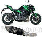 Système D'Échappement Homologué Au Niveau Sonore Gp2 Gp-2 Nichrom Noir Acier - Arrow Special Parts Compatible Avec Kawasaki Z 900 (2017-2019)