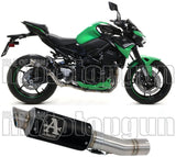 Système D'Échappement Homologué Au Niveau Sonore Gp2 Gp-2 Nichrom Noir Acier - Arrow Special Parts Compatible Avec Kawasaki Z 900 (2020-2024)