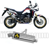 Système D'Échappement Homologué Au Niveau Sonore Maxi Race-Tech Aluminium Acier - Arrow Special Parts Compatible Avec Honda Crf 1000 L Africa Twin Adventure Sports (2018-2019)