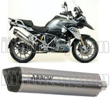Système D'Échappement Homologué Au Niveau Sonore Maxi Race-Tech Titanium Carbon - Arrow Special Parts Compatible Avec Bmw R 1200 Gs Adventure (2013-2018)