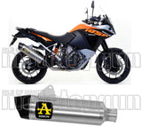 Système D'Échappement Homologué Au Niveau Sonore Maxi Race-Tech Titanium Carbon - Arrow Special Parts Compatible Avec Ktm 1090 Adventure (2017-2020)