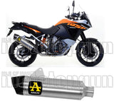 Système D'Échappement Homologué Au Niveau Sonore Maxi Race-Tech Aluminium Carbon - Arrow Special Parts Compatible Avec Ktm 1290 Super Adventure (2017-2020)