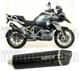 Système D'Échappement Homologué Au Niveau Sonore Maxi Race-Tech Aluminium Noir Carbon - Arrow Special Parts Compatible Avec Bmw R 1250 Gs (2019-2024)