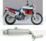 Système D'Échappement Homologué Au Niveau Sonore Paris Dacar Acier Acier - Arrow Special Parts Compatible Avec Honda Xrv 750 Africa Twin (1990-1992)