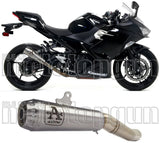 Système D'Échappement Homologué Au Niveau Sonore Pro-Race Nichrom Acier - Arrow Special Parts Compatible Avec Kawasaki Ninja 400 (2018-2021)