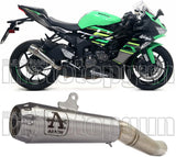 Système D'Échappement Homologué Au Niveau Sonore Pro-Race Nichrom Acier - Arrow Special Parts Compatible Avec Kawasaki Zx 6R 636 (2019-2020)