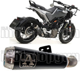 Système D'Échappement Homologué Au Niveau Sonore Pro-Race Nichrom Noir Acier - Arrow Special Parts Compatible Avec Husqvarna Vitpilen 401 (2020-2023)
