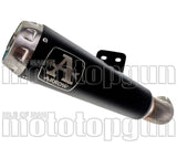 Système D'Échappement Homologué Au Niveau Sonore Pro-Race Nichrom Noir Acier - Arrow Special Parts Compatible Avec Kawasaki Zx 6R 636 (2019-2020)
