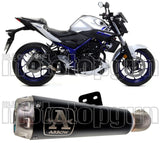 Système D'Échappement Homologué Au Niveau Sonore Pro-Race Nichrom Noir Acier - Arrow Special Parts Compatible Avec Yamaha Yzf-R3 (2018)