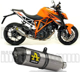 Système D'Échappement Homologué Au Niveau Sonore Race-Tech Titanium Carbon - Arrow Special Parts Compatible Avec Ktm 1290 Superduke Gt (2017-2021)