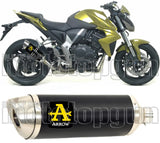 Système D'Échappement Homologué Au Niveau Sonore Thunder Aluminium Noir Acier - Arrow Special Parts Compatible Avec Honda Cb 1000 R (2008-2017)