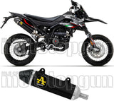 Système D'Échappement Homologué Au Niveau Sonore Thunder Aluminium Noir Carbon - Arrow Special Parts Compatible Avec Um Dsr Ex 125 (2018-2020)