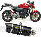 Système D'Échappement Homologué Au Niveau Sonore Thunder Aluminium Noir Carbon - Arrow Special Parts Compatible Avec Honda Cbr 600 F (2011-2013)