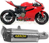 Système D'Échappement Homologué Au Niveau Sonore Works Titanium Carbon - Arrow Special Parts Compatible Avec Ducati 899 Panigale (2014-2015)