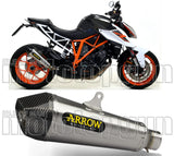 Système D'Échappement Homologué Au Niveau Sonore X-Kone Nichrom Carbon - Arrow Special Parts Compatible Avec Ktm 1290 Superduke Gt (2017-2021)