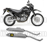 Double Sortie D'Échappement Homologuée Au Niveau Sonore Thunder Aluminium Acier - Arrow Special Parts Compatible Avec Yamaha Xt 660 X (2004-2016)