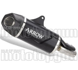 Système D'Échappement Homologué Au Niveau Sonore Indy-Race Evo Aluminium Noir Acier - Arrow Special Parts Compatible Avec Honda Cb 750 Hornet (2023-2024)