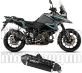 Système D'Échappement Homologué Au Niveau Sonore Explorer Aluminium Noir Embout Carby - Arrow Special Parts Compatible Avec Suzuki V-Strom 1050 (2025-2026)