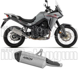 Système D'Échappement Homologué Au Niveau Sonore Explorer Titanium Embout Carby - Arrow Special Parts Compatible Avec Honda Xl 750 Transalp (2023-2024)