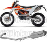 Système D'Échappement Complet Sans Catalyseur Et Homologué Au Niveau Sonore Explorer Titanium Embout Carby - Arrow Special Parts Compatible Avec Ktm 690 Smc R (2025-2026)