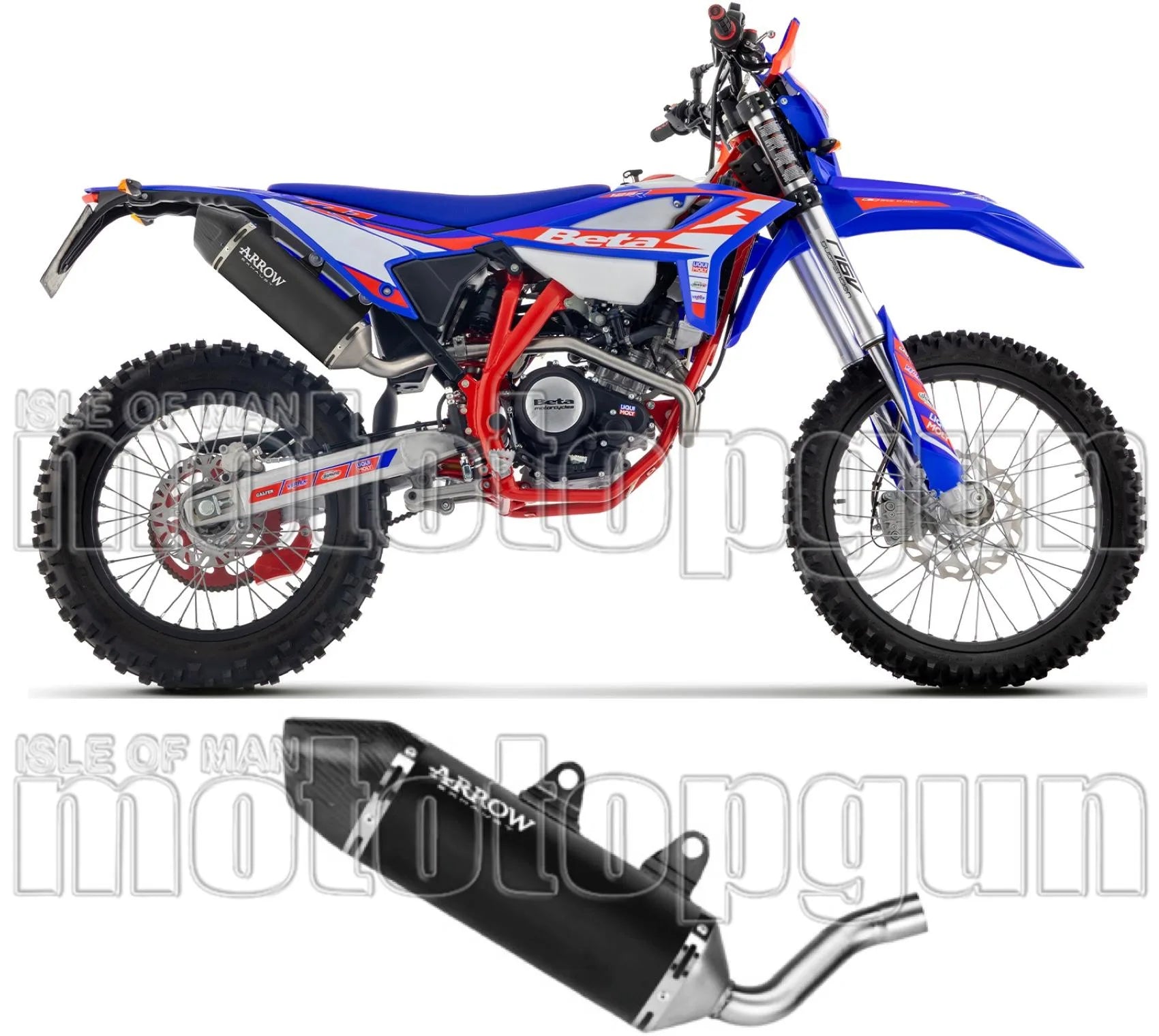 Système D'Échappement Homologué Au Niveau Sonore Icon Aluminium Noir - Arrow Special Parts Compatible Avec Beta Rr 125 4T Enduro - Motard (2024-2025)