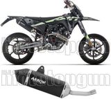 Système D'Échappement Homologué Au Niveau Sonore Icon Aluminium Noir Embout Carby - Arrow Special Parts Compatible Avec Fantic Motor Xef 125 (2025-2026)
