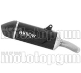 Système D'Échappement Homologué Au Niveau Sonore Indy Race Evo Aluminium Noir Embout Carby - Arrow Special Parts Compatible Avec Moto Guzzi Stelvio (2025-2026)