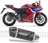Système D'Échappement Homologué Au Niveau Sonore Indy-Race Evo Aluminium Noir Carbon - Arrow Special Parts Compatible Avec Honda Cbr 500 R (2024-2026)